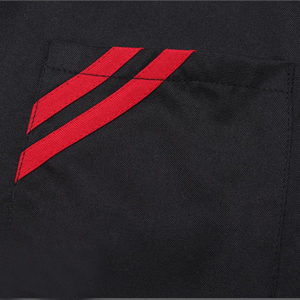 VALICLUD langärmlige kochjacke Langarm Kochuniform Schwarzes Kochhemd Kochmantel änner kochmütze Mantel Herren-jacken Damen-jacken Catering-Jacken lässige lockere Kochkleidung Black