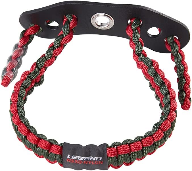 LEGEND 550 Paracord Bow Wrist Sling - Compound Bow Stabilizer & Hand Loop Carrier for Bow Hunting - Adjustable Wrist Strap with Durable Leather Yoke, Strong Metal Grommets - Archery Accessories & Gear