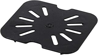 Thunder Group PLPA7160DSBK Drain Shelf, 1/6 Size, Scratch Resistant, Dishwasher Safe, Polycarbonate, Black, NSF, Pack of 20