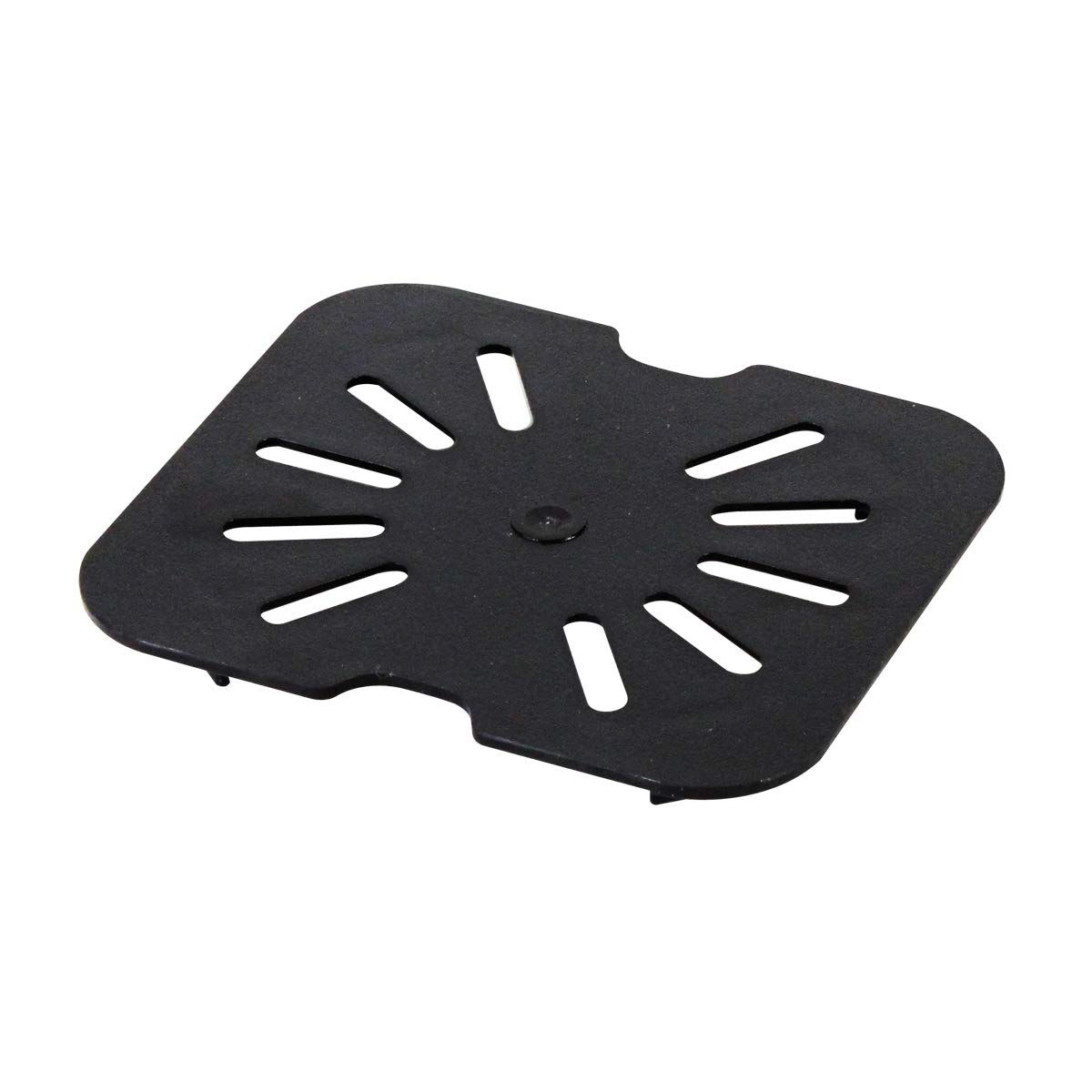 Thunder Group PLPA7160DSBK Drain Shelf, 1/6 Size, Scratch Resistant, Dishwasher Safe, Polycarbonate, Black, NSF, Pack of 20