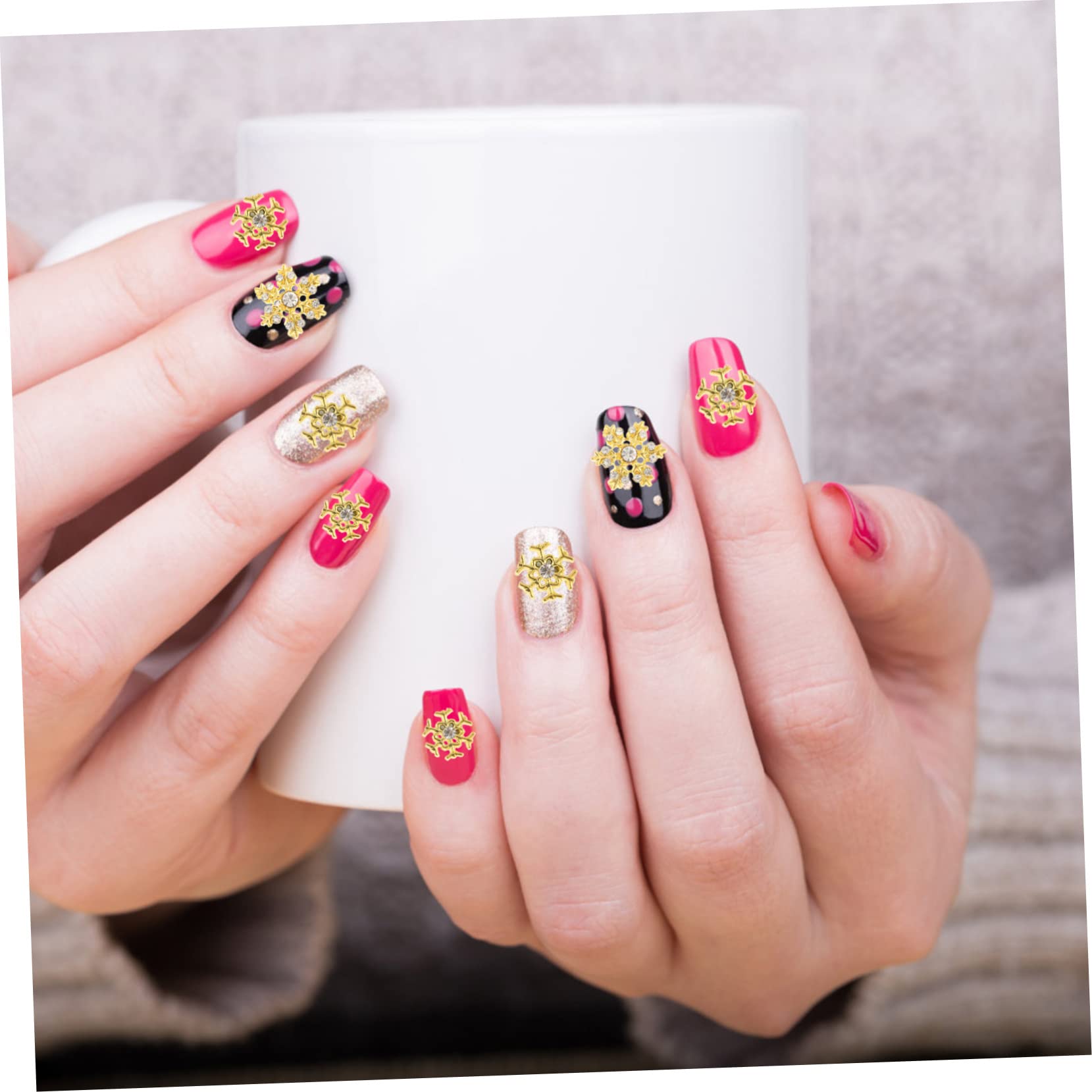 4 Set Decorazioni Per Unghie Stile Per Nail Art Resistenti All Usura Per Creazioni Te Manicure 40 Pezzi * 4