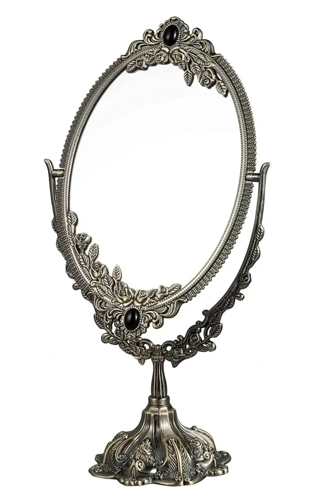 MEYTXOA Makeup Mirror Vintage Oval Tabletop Vanity Mirror