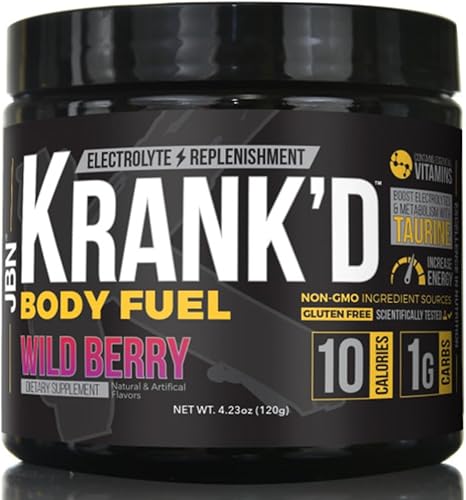 Miniatura 3 de Krank'd - Suplemento de combustible corporal en polvo por JBN  30 porciones  Sabores refrescantes  Fácil de mezclar  Ideal para un refuerzo de
