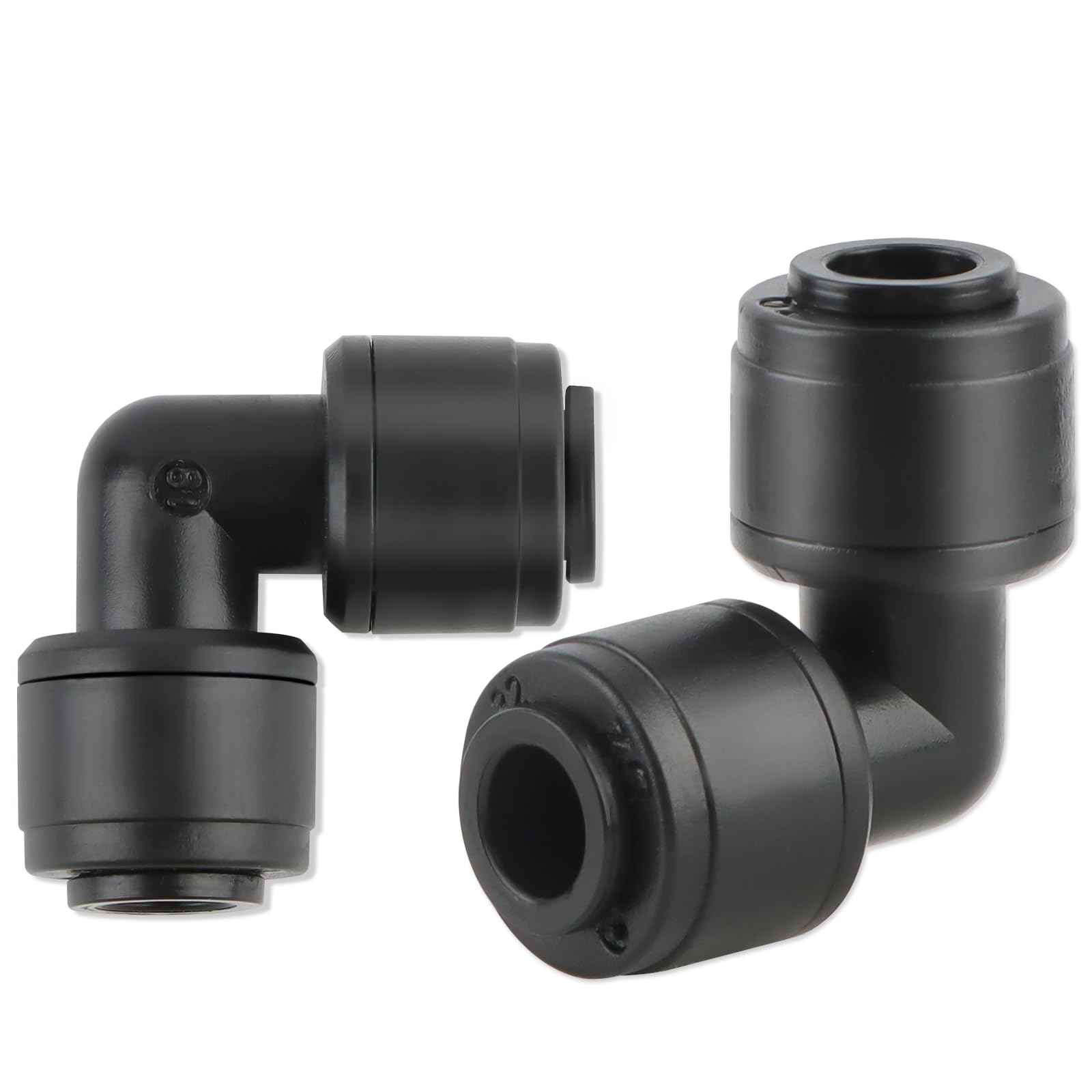 Kalolary 30PCS Quick-Connect 1/4" Drip Irrigation 90° Elbow Connectors