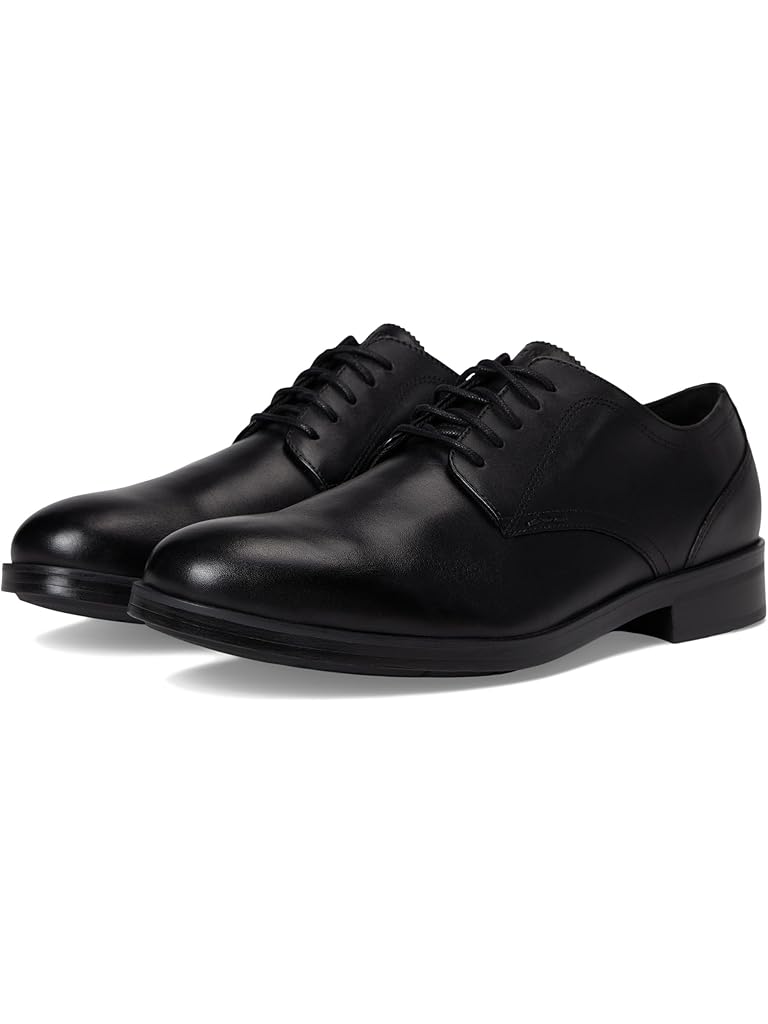 Black Cole Haan Newmark Grand Plain Toe Oxfords