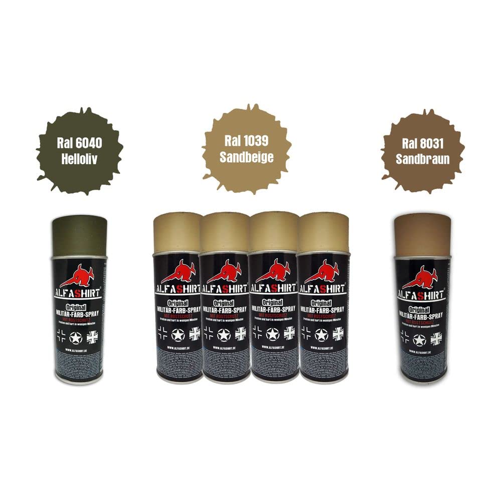RAL 1040 Lehmbraun-Beige Sprühfarbe – 400ml Dose Für Bundeswehr-Tropentarn & Fahrzeuge