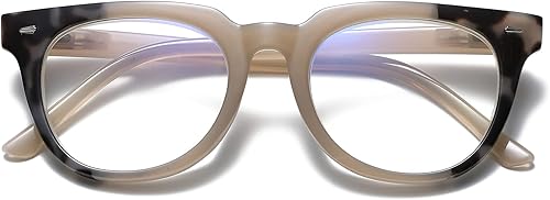 Miniatura 8 de Bevi Lentes de lectura con bloqueo de luz azul, lentes de aumento con bisagra de resorte, antifatiga ocular para hombres y mujeres