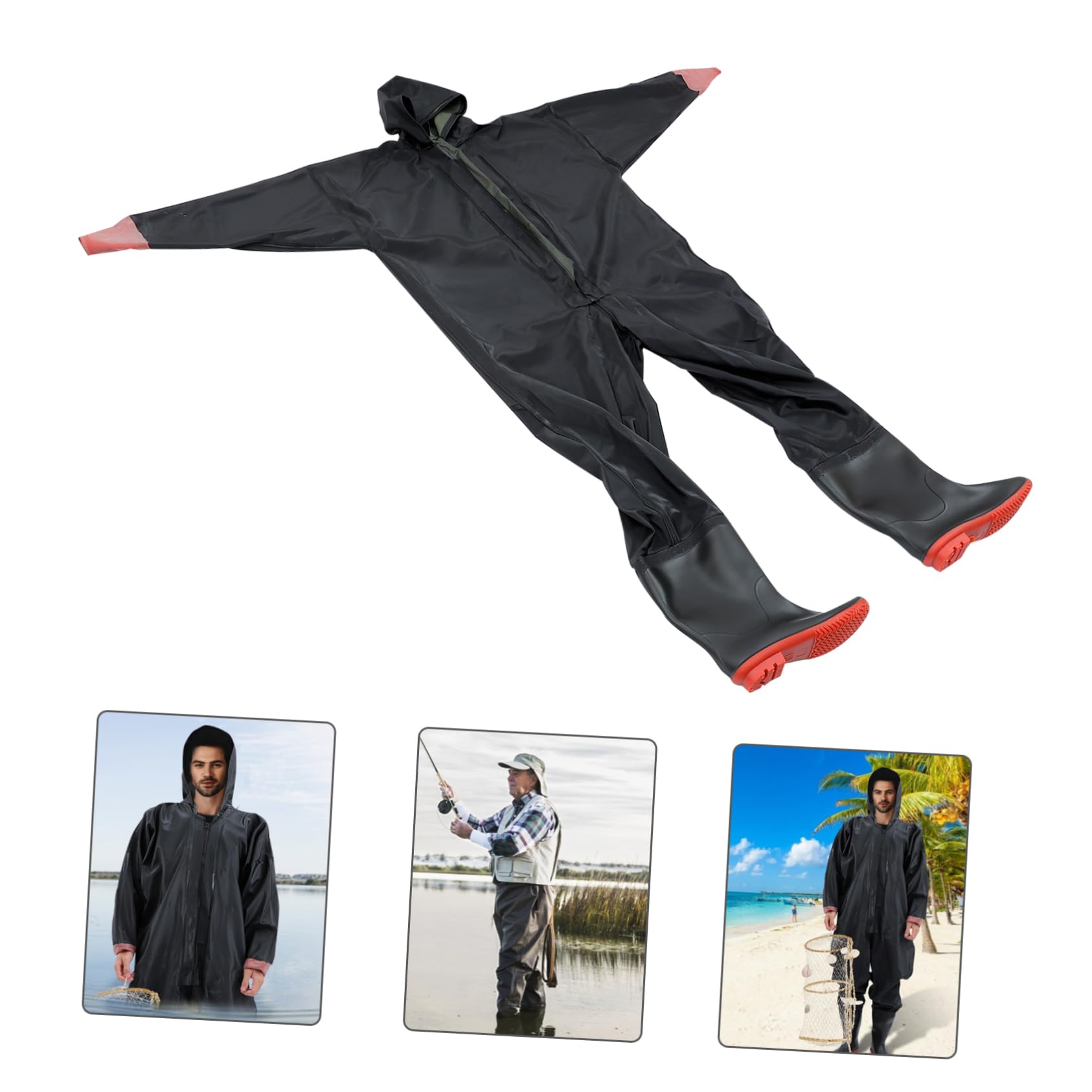 VANZACK Botas De Pesca Pantalón Botas para Hombres Traje Pantalones Impermeables Botas Altas Botas De Cadera Pantalones De Pesca con Botas Agua Vadeando Female De Polivinilo