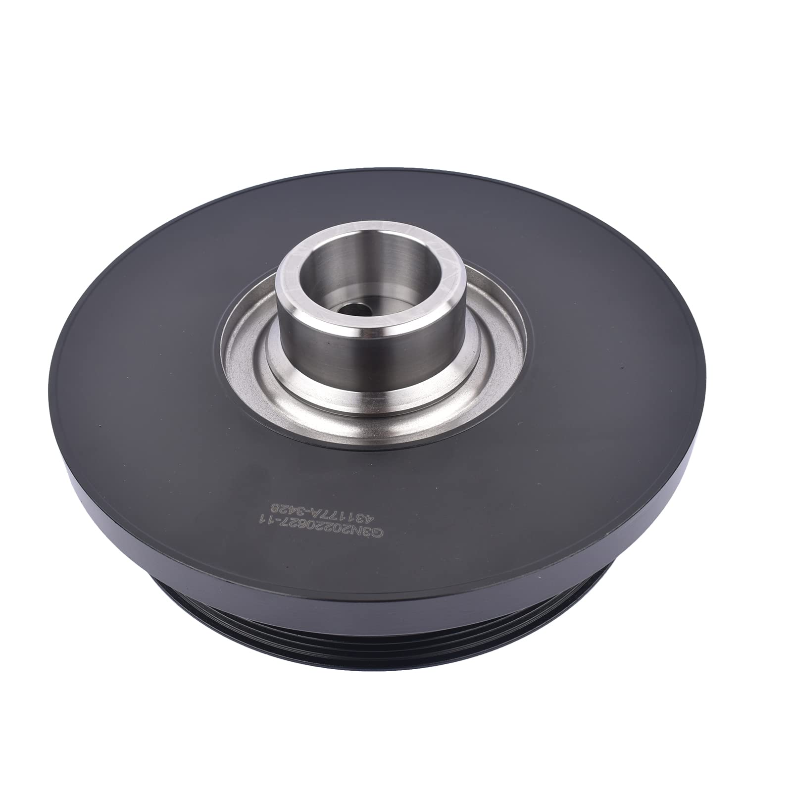 11237800026 Riemenscheibe Kurbelwelle Kompatibel mit 5er F10 F11 525d 530d 535d 7er F07 F01 F02 F03 F04 730d 740d X5 E70 X6 E71 E72 30d 40d 3.0 N57D 80001419 Bisenya