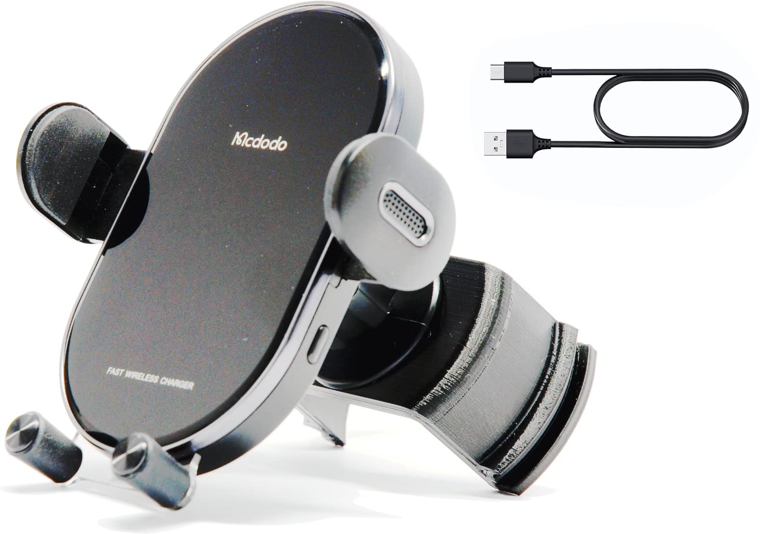 15W Supporto per Telefono con Funzione di Ricarica I Compatibile con Prese d'Aria Rotonde Dacia I Porta Cellulare con Ricarica Induttiva I per Duster Sandero Dokker Logan