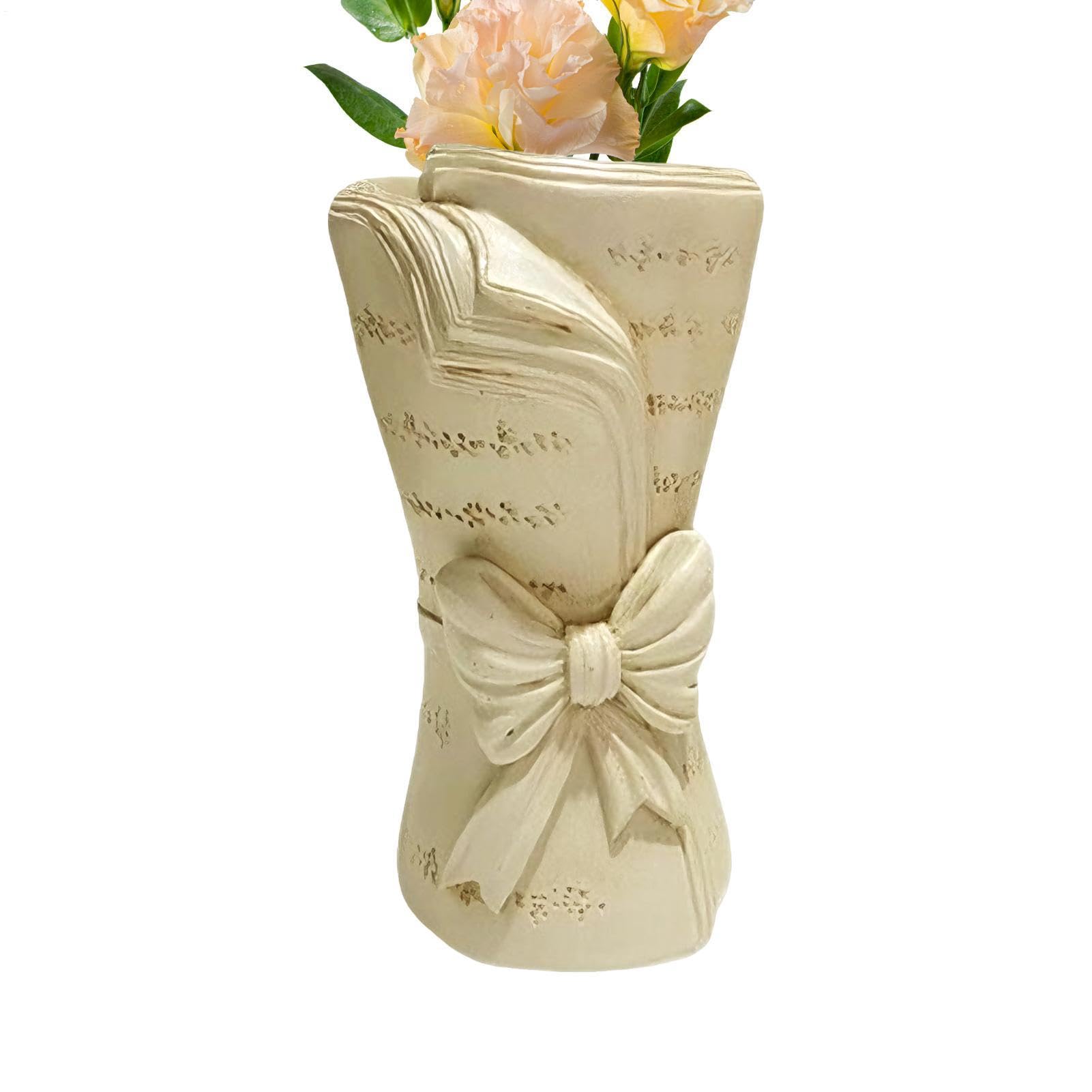 Vase en forme de livre en résine haut de gamme pour meuble TV chic