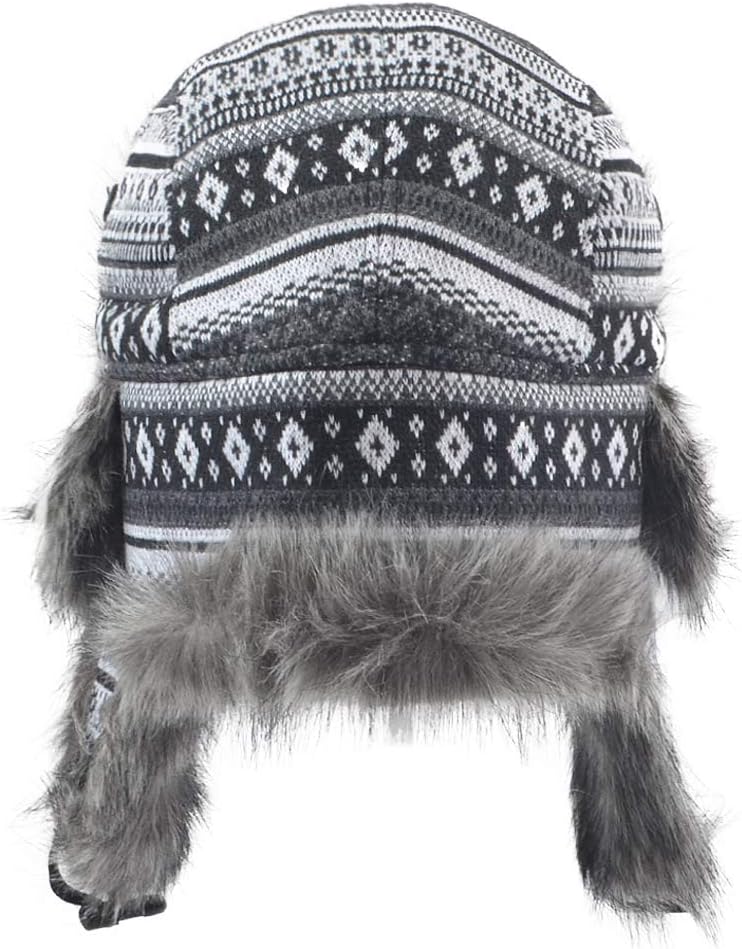 Cold Weather Faux Fur Ear Flap Trapper Hunter Hat Russian Soviet Ushanka Trooper Pilot Cap