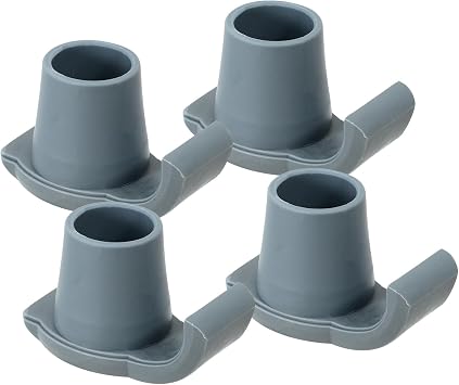 Walker Ski Glides,Walker Accessories for Seniors Folding Walkers, Universal Fit All 1-1/8" Tube Shaft Walker 4Pack Gray