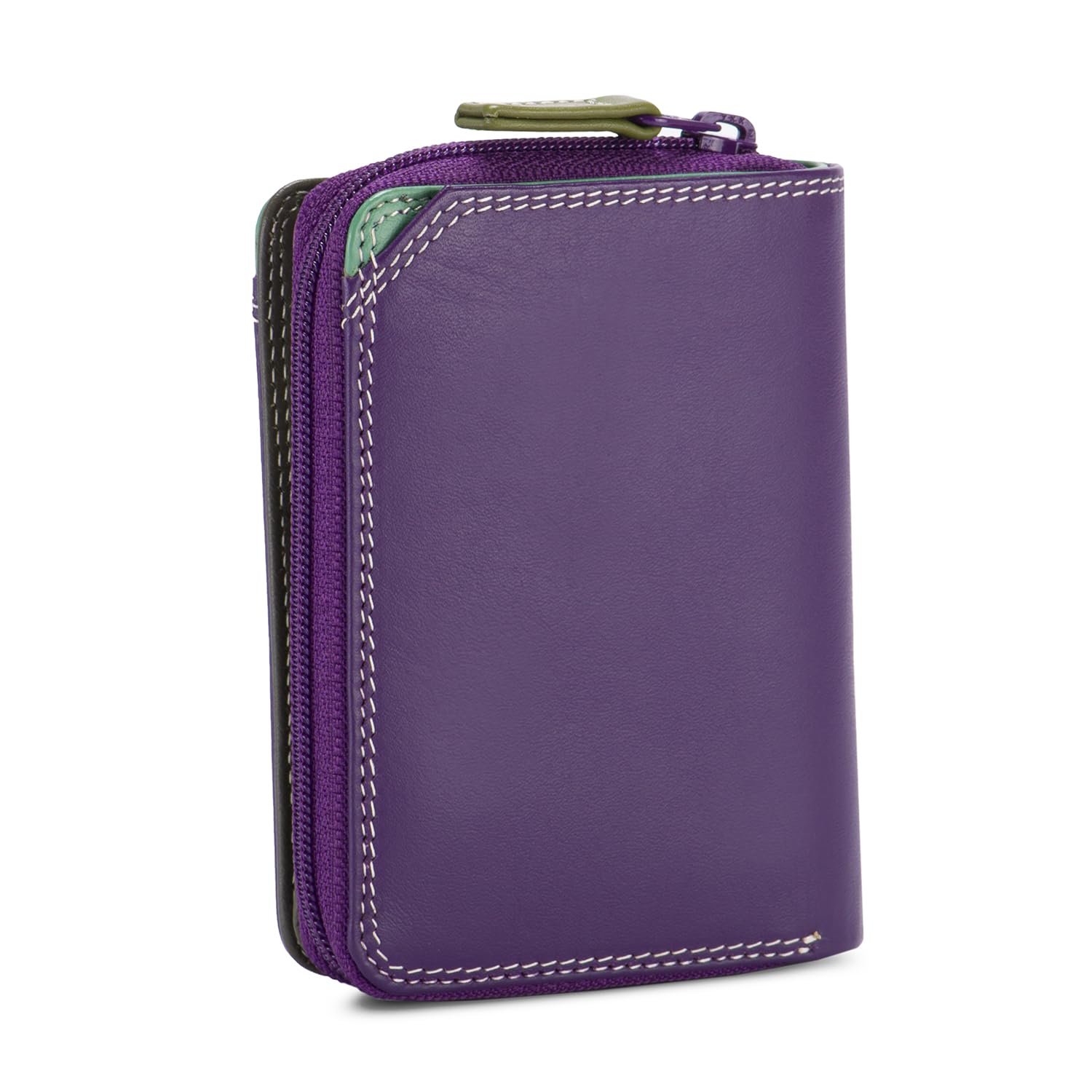 mywalit Mały portfel W/zamek wokół torby, akcesoria podróżne - portfel unisex dla dorosłych, Orchidea, 6