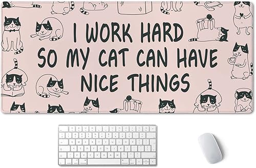 Miniatura 8 de ArtSo - Alfombrilla de mouse extendida para juegos XXL, alfombrilla larga para teclado, decoración de escritorio, base de goma antideslizante,