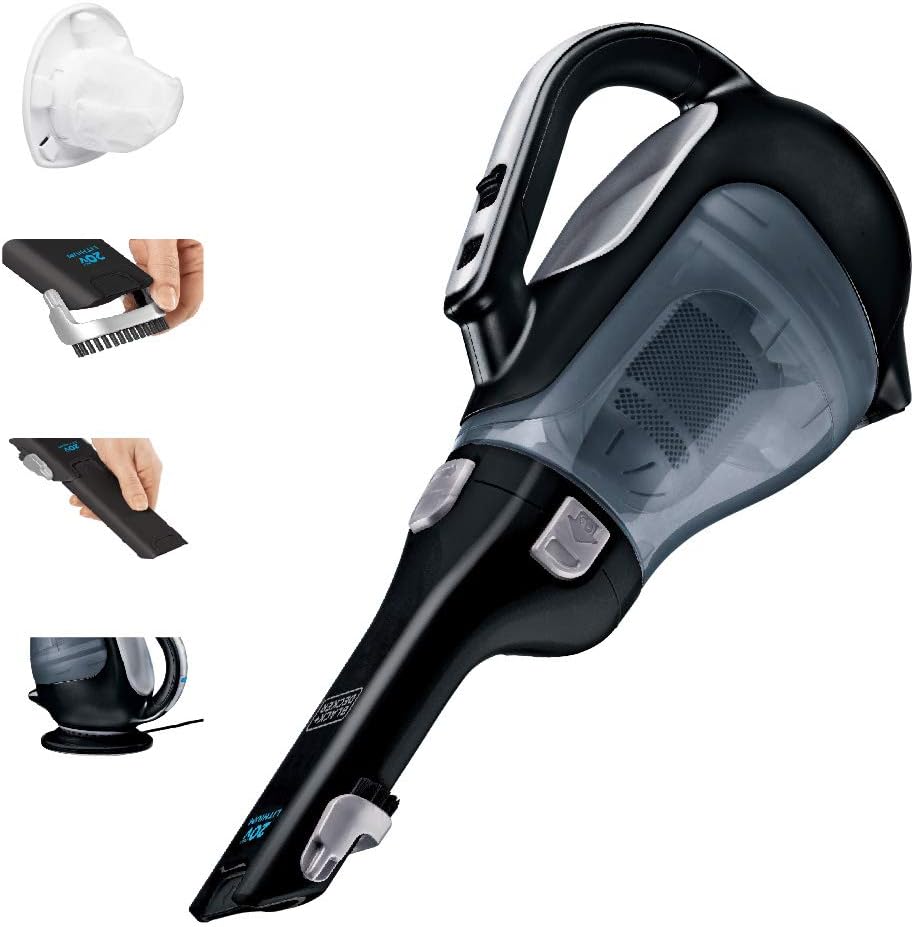 Pivot Vac 12V MAX* DC Car Handheld Vacuum, Black