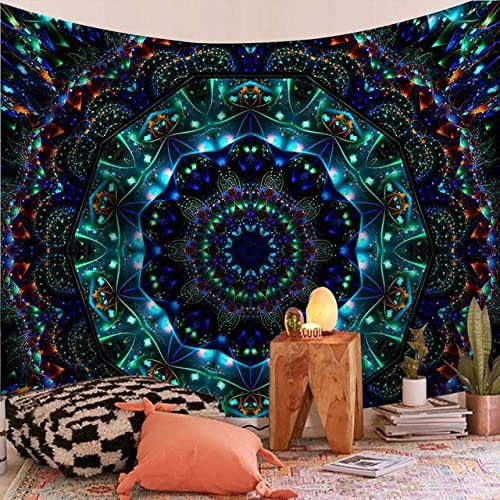 Tenture Murale Mandala 230x180 Tapisserie Bohème Plage Camping Matelas Voyage LIJUCAI