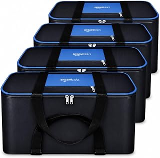 Amazon Basics 69L Large Storage Bag (Pack Of 4) | Moisture Proof Nylon Big Storage Bag F…