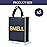 SHIPKEY 5 Senses Gift Bags, Navy Thank-you Bag with Gold Frame&Tissue Paper, 8\'\'x4\'\'x11\'\' Party Favor Bags, Good Touching Bag (20x10x28cm)