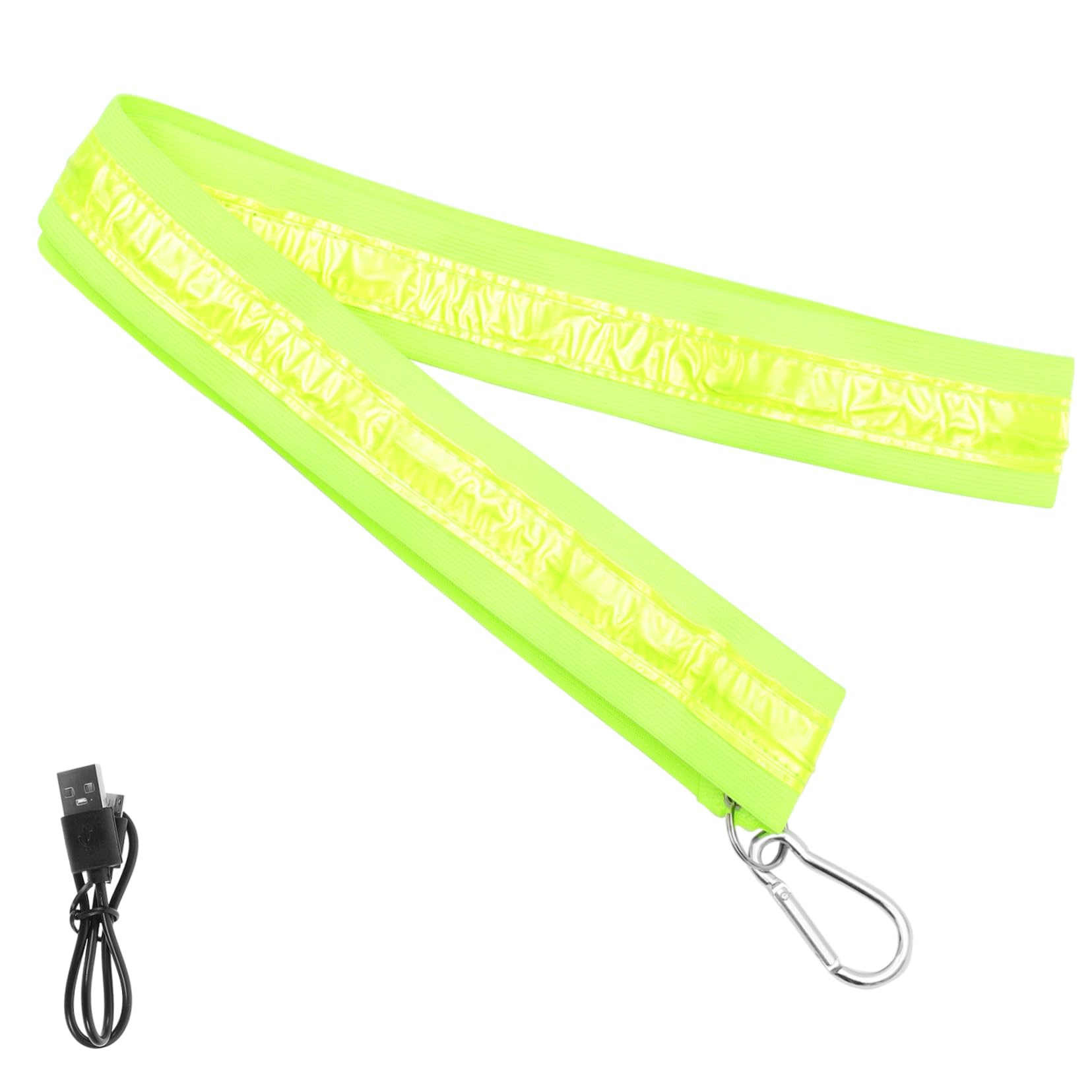 ibasenice Bretelles Croisées Lumineuses Ceinture LED Lumières LED Brassard De Course à Pied Ceinture D'épaule Bande LED Lumière LED Bandoulière Brillante Vert Nylon