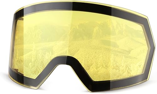 Miniatura 1 de Elimoons Gafas de esquí, lentes intercambiables, gafas de snowboard antivaho con protección UV para hombres, mujeres, adultos, jóvenes