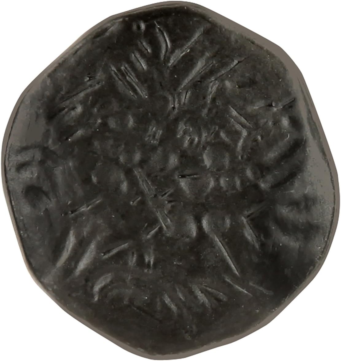 Hickory Hardware P2182-BI Carbonite Collection Knob 1-1/2 Inch Diameter, Black Iron