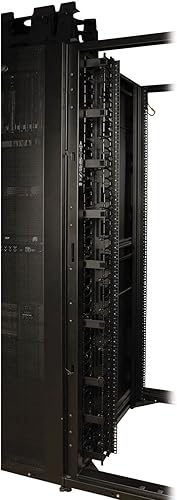 Miniatura 4 de Tripp Lite Gestor de cables horizontal para rack de servidores, conducto de dedo con tapa, acero negro, montaje en rack 1U, estándar de 19 pulgadas