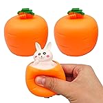 3 PCS Set Squeeze Toys Squishes Carrot Rabbit Fidg