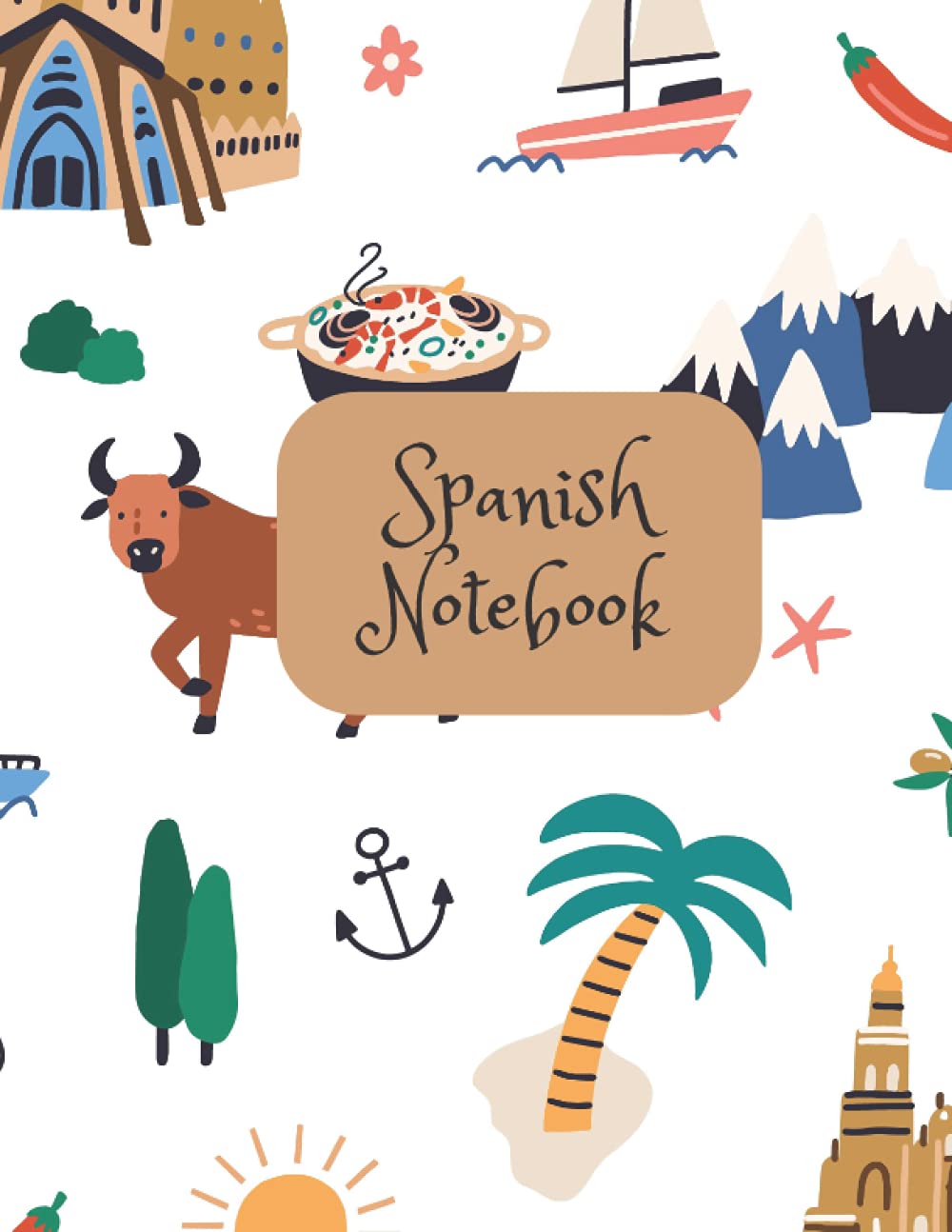 Spanish Notebook: Lined notebook for Spanish teachers and students