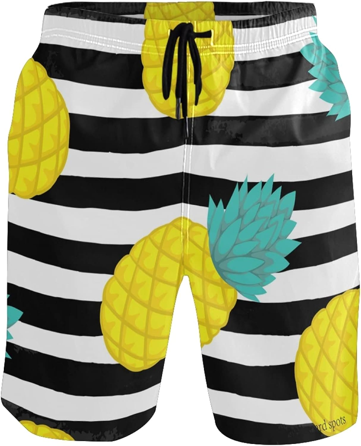 Pineapple Swim Trunks Men Funny, Fun Swim Trunks Guys Board Shorts