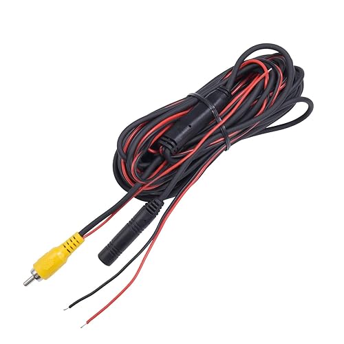 Alambre/cable de extensión de 26 pies para repuesto de la cámara de respaldo Natika WD-011, WD-012, WD-779 y WD-J01