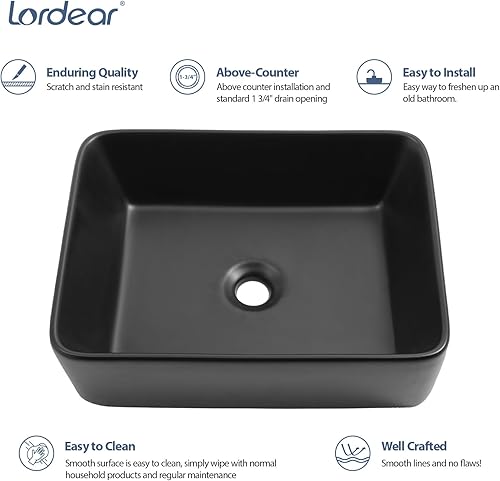 Miniatura 85 de Ordear - Lavabo de baño color blanco, para encimera.