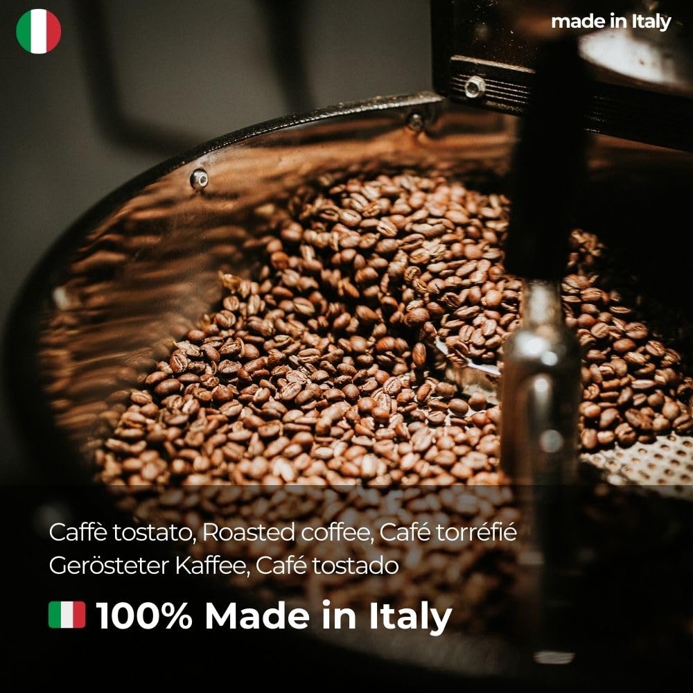 Caffè DECA, intenso (192 Capsule) compatibili con Lavazza A Modo Mio, 12 Box da 16 Capsule, gusto ricco e deciso, senza caffeina, espresso equilibrato da gustare in ogni momento (La Capsuleria)