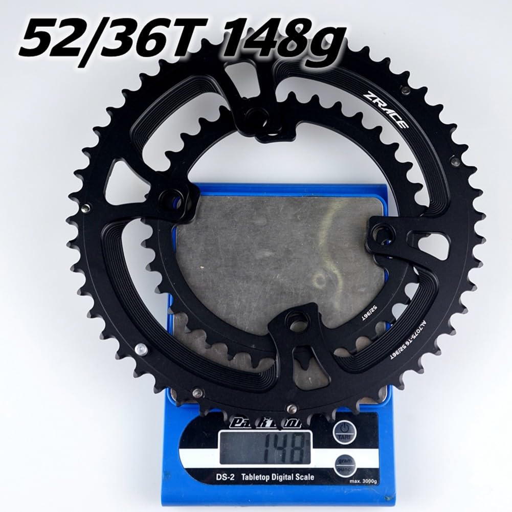 FACAIIO Plateau double 110BCD pour vélo de route Shimano 105 R7000 R8000 FC-R9100, 50-34T Aluminium 7075-T651