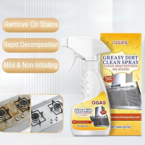Miniatura 2 de Spray limpiador de manchas de aceite de cocina multiusos, elimina grasa, mugre, manchas en aerosol limpiador de cocina, aceites multiusos