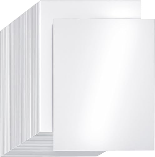Miniatura 10 de 25 hojas de cartulina brillante crema de 8.5 x 11 pulgadas, cartulina gruesa de 92 libras8.82 ozm, papel metálico para hacer tarjetas de Navidad,