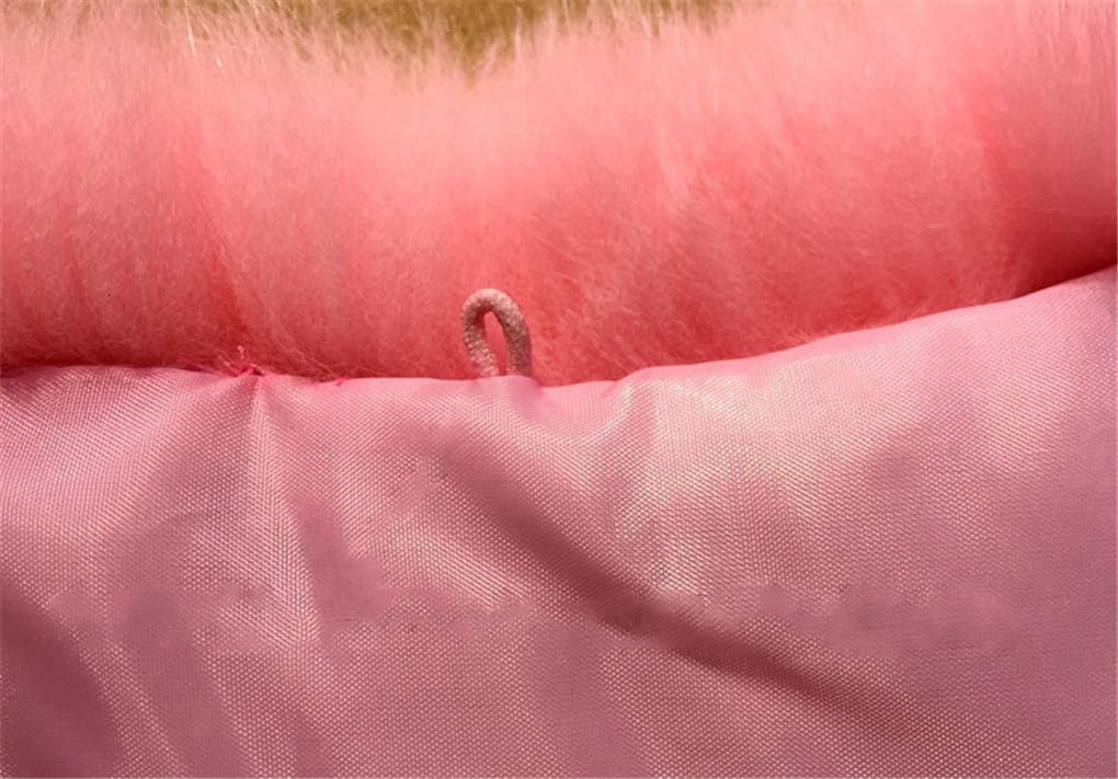 Jegsnoe Bufanda De Piel De Invierno con Cuello De Piel para Abrigo, Bufandas Cortas, Bufanda De Piel para Mujer, Bufandas Cortas con Cuello Cuadrado