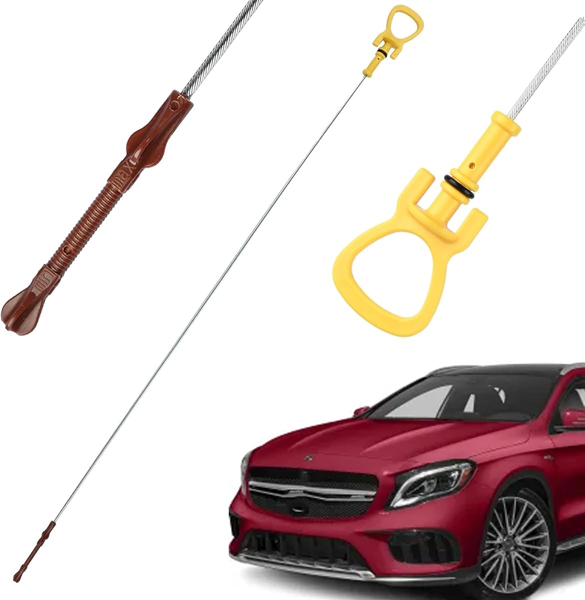 Oil Dipstick Compatible with Mercedes-Benz CLA250 GLA250 2014-2020 | GLA45 AMG 2015-2019 Replacement Measuring Rod Dip Stick Checking Oil Level 2700104101