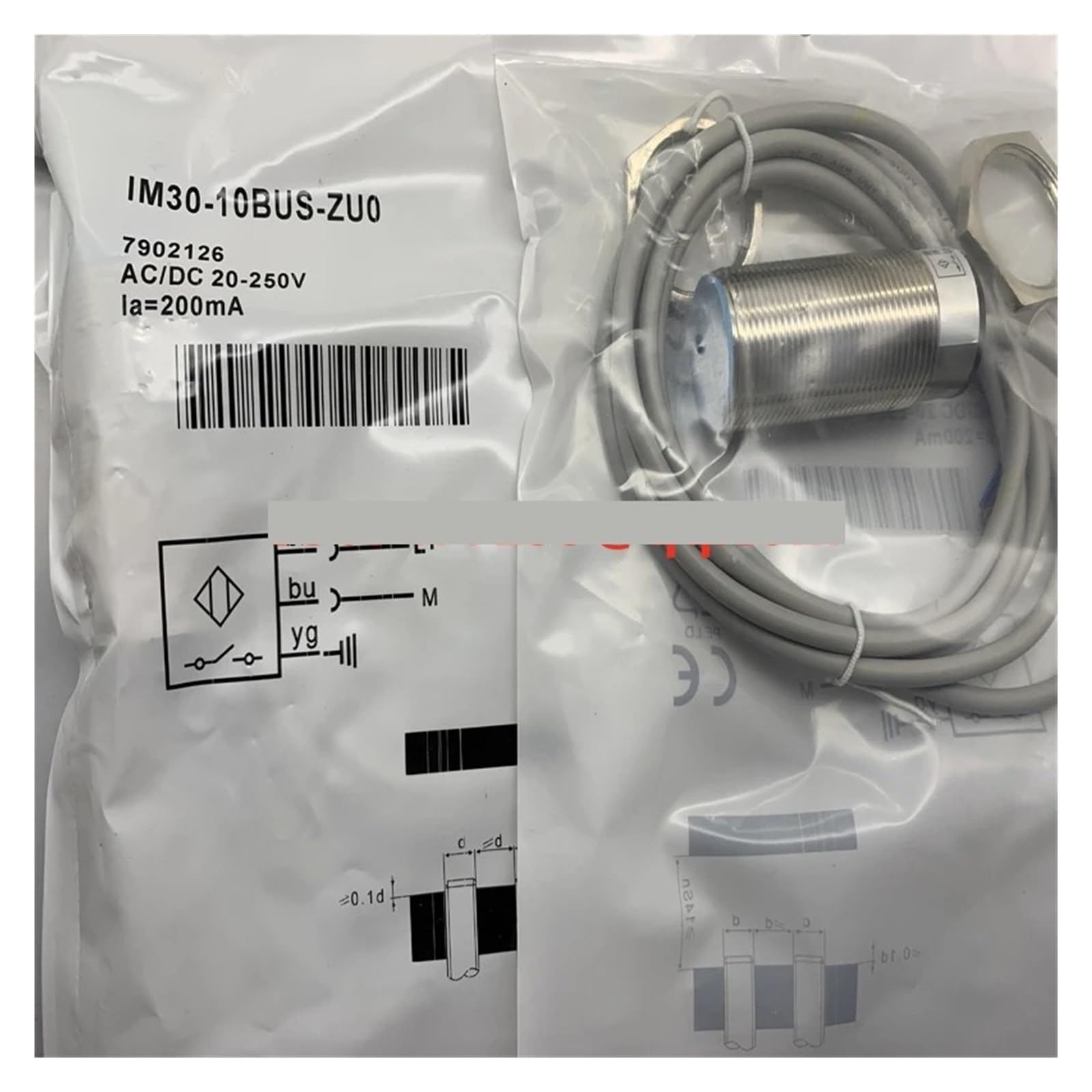 NACODLUL 1pcs IM30-10BDO-ZW1 proximity switch sensor