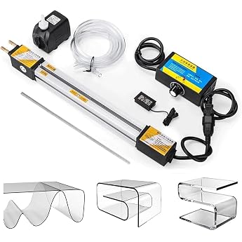 Acrylic Heat Bending Machine, PVC Plastic Bender with Light Box Heater, Manual Strip Heater for Angle Bender 30CM Heating Thickness within 0.24 inch 6mm