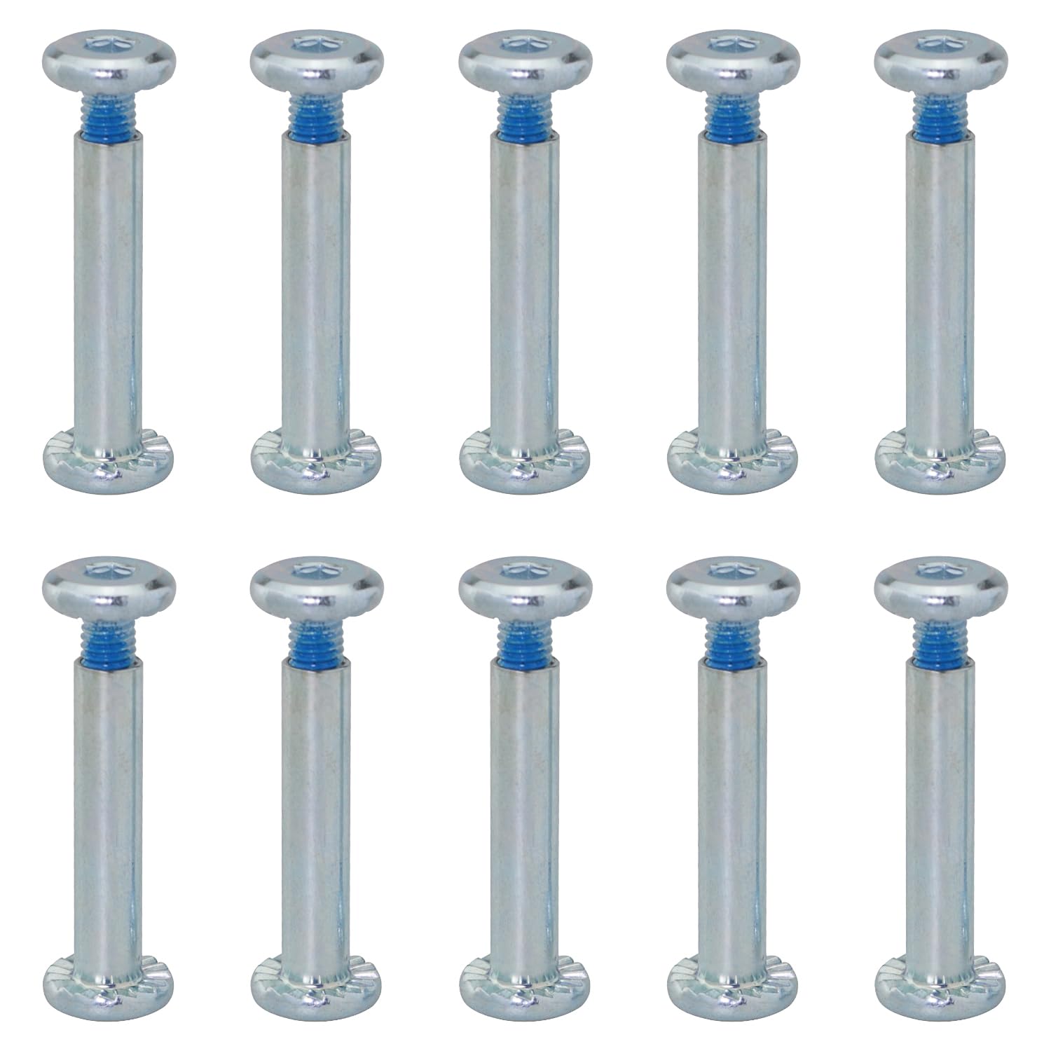 FMHXG 10PCS Wheel Skate Piercing Spike Hexagon Socket Head Screw Skates Skate Piercing Spike Medium Bearing Double Sided Male and Female Spike Skate Inline Skate Wheel Axle Roller Blade Bearing