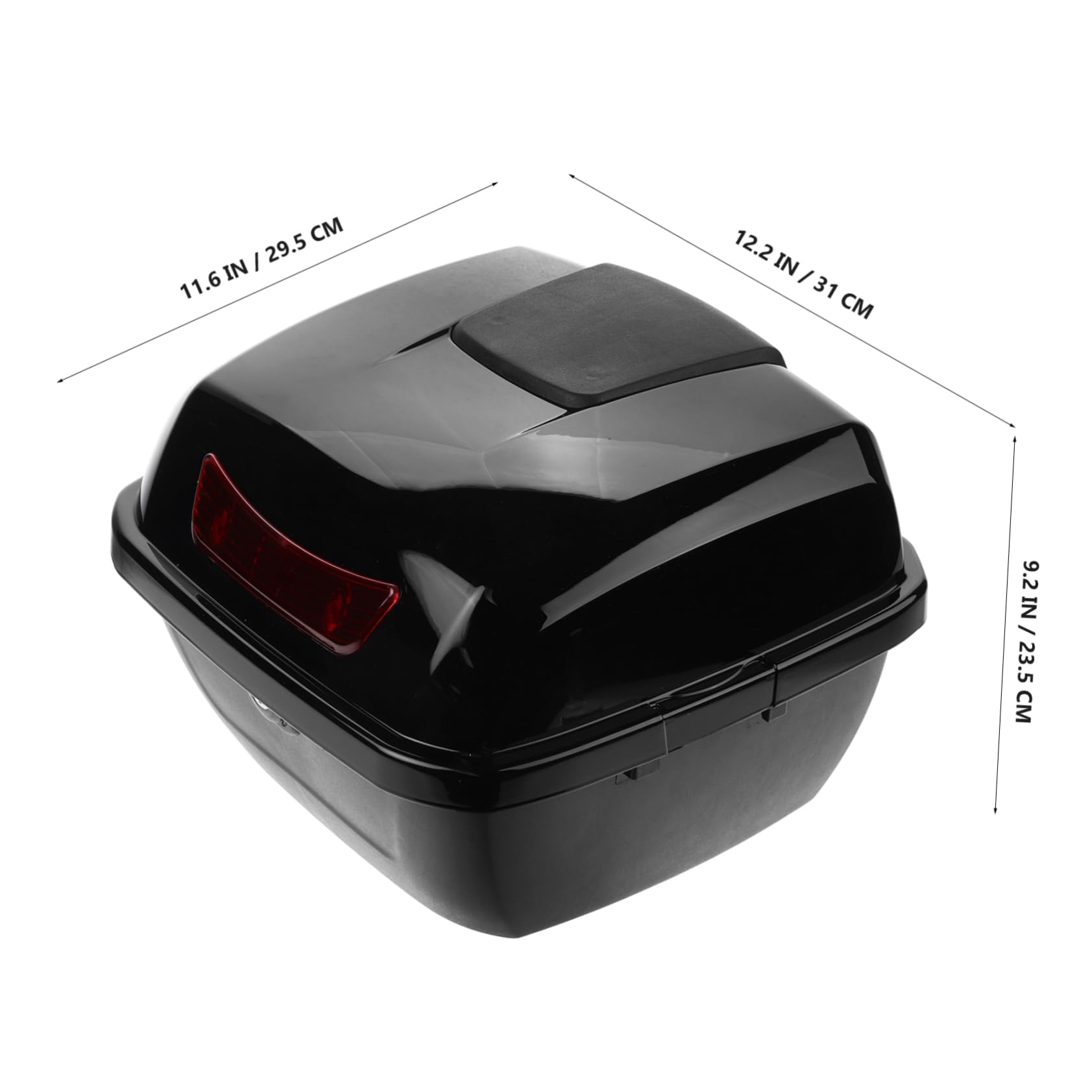 PRETYZOOM Storage Box Electric Scooter Trunk with Capacity Durable Protection and Easy Installation for Helmets and Essentials Compact Design