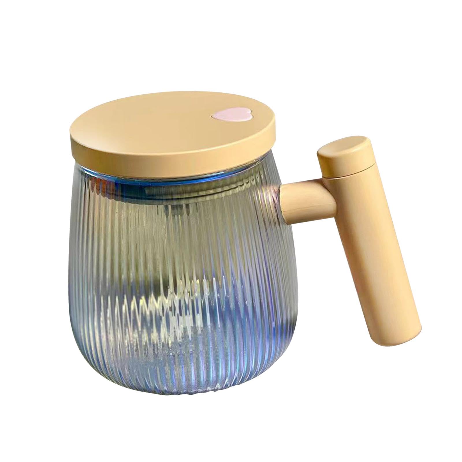 Qianly Automatic Stirring Cup Self Mixing Mug Multipurpose with Lid Handle Stirring Coffee Mug Electric Mixing Cup for Lemonade Milk, Coloful