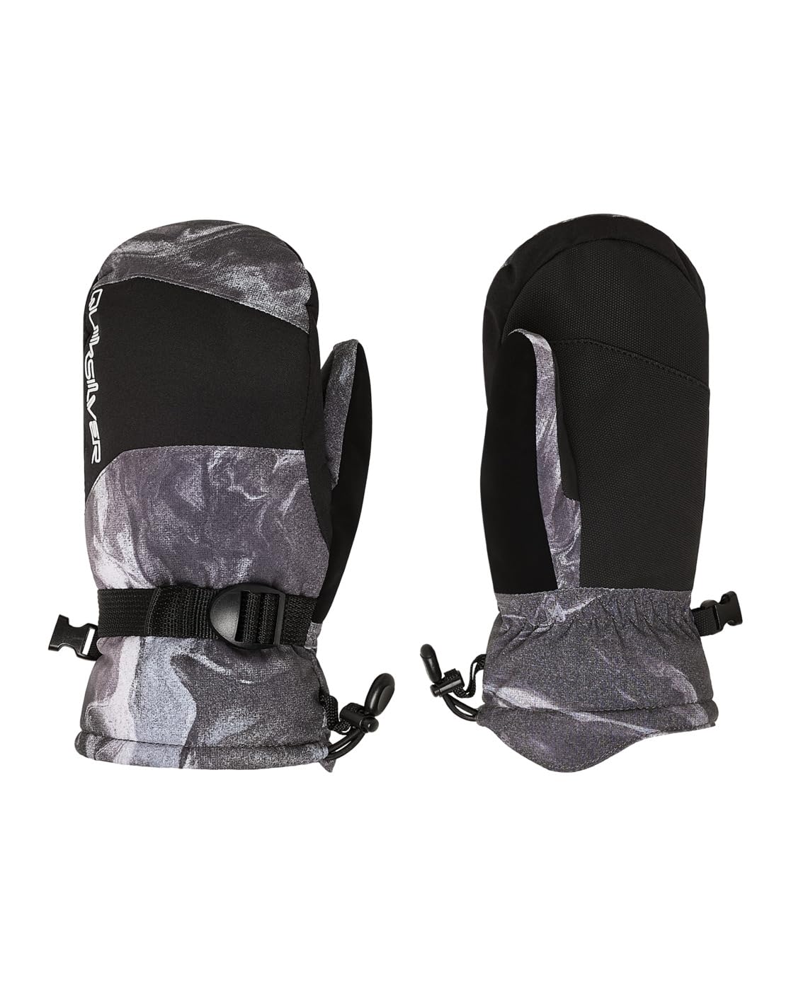 Quiksilver Snow Mittens MISSION MITT KIDS Boy's Black L