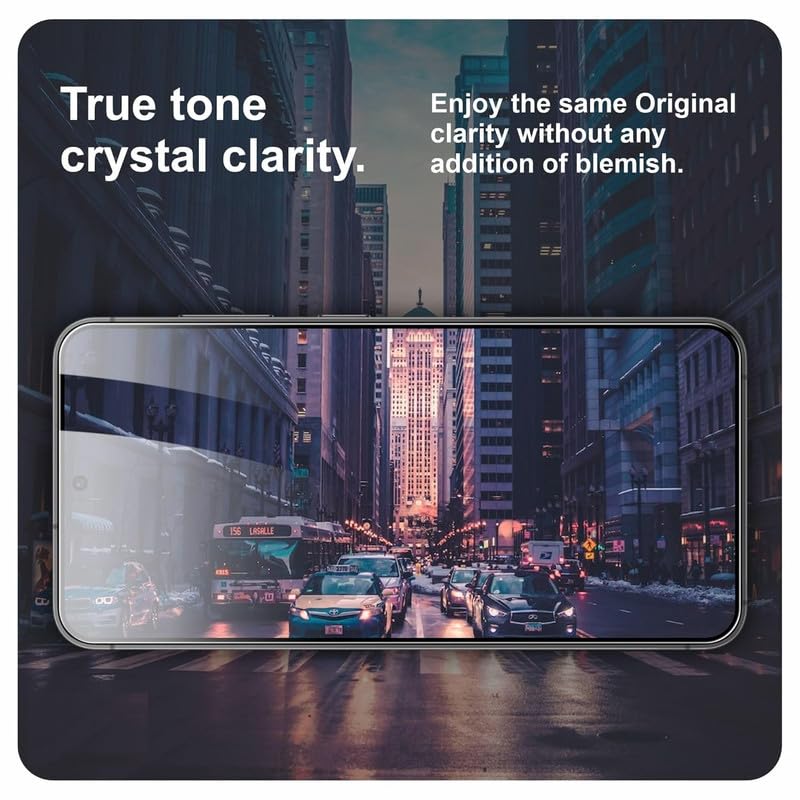 Image of TANTEK TitanGuard Tempered Glass Screen Protector Guard Film for Samsung Galaxy S21 5G - 9H Hardness, Military Grade, Anti-Static, Easy Installation Kit - 1 PACK