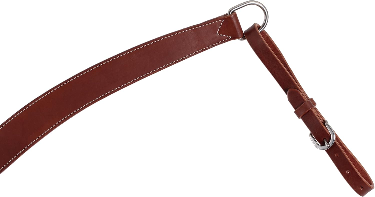 Contoured Skirting Leather Breast Collar, Medium Oil Average