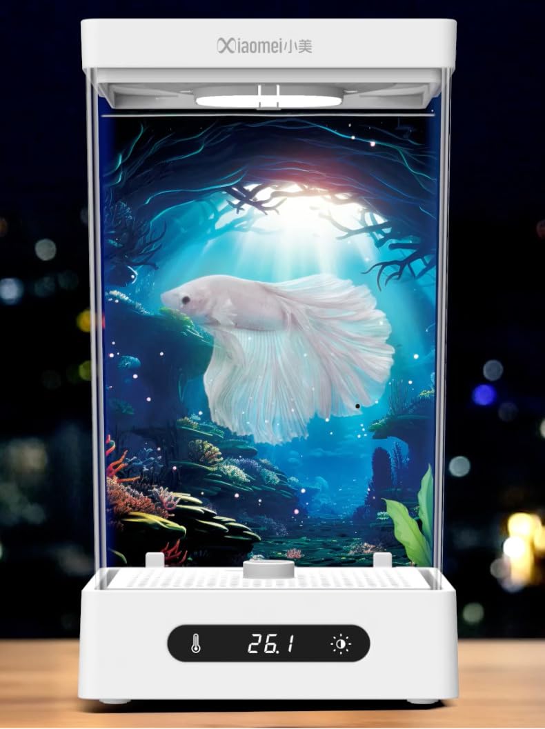 Amazon | [Neping]ベタ水槽 ヒーター付き コンパクト水槽キット 連動