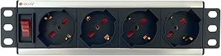 Techly I-CASE M10-4P multiprise 2 m 4 sortie(s) CA Intérieur Noir, Gris - Multiprises (2 m, 4 sortie(s) CA, Intérieur, Noir, Gris, 220 - 250 V, 3500 W)