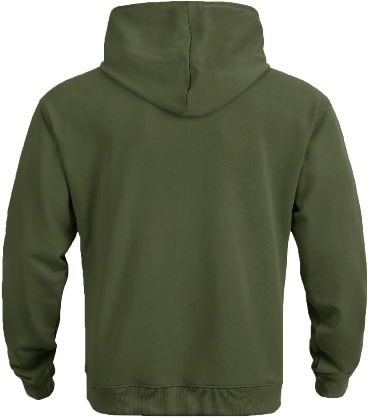 Men's Hoodies American Flag Print Sweatshirt Casual Drawstring Long Sleeve Hoodie Kanga Pocket Pullover - Image 3