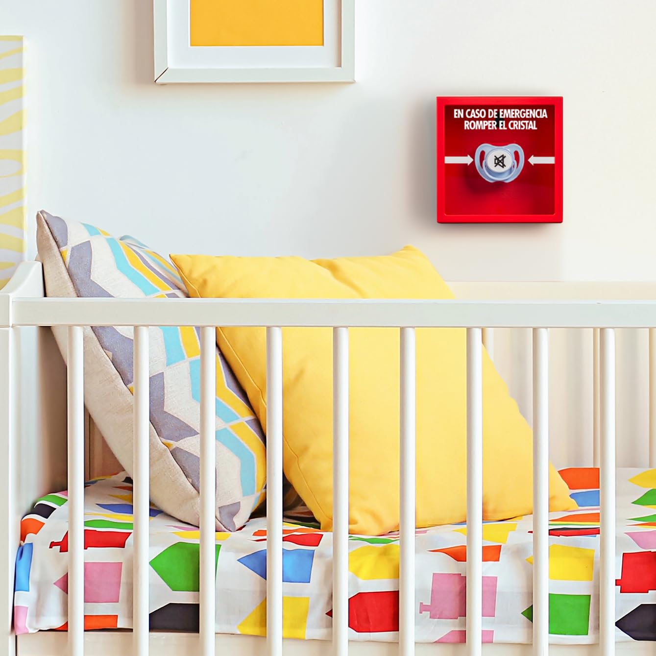 Froster Baby Emergency Frame - En Caso de Emergencia Romper el Cristal, Regalo para Nuevos Padres, para Padres Primerizos, Regalo Nuevo Papá, Nueva Mamá, In Case of Emergency Break Glass